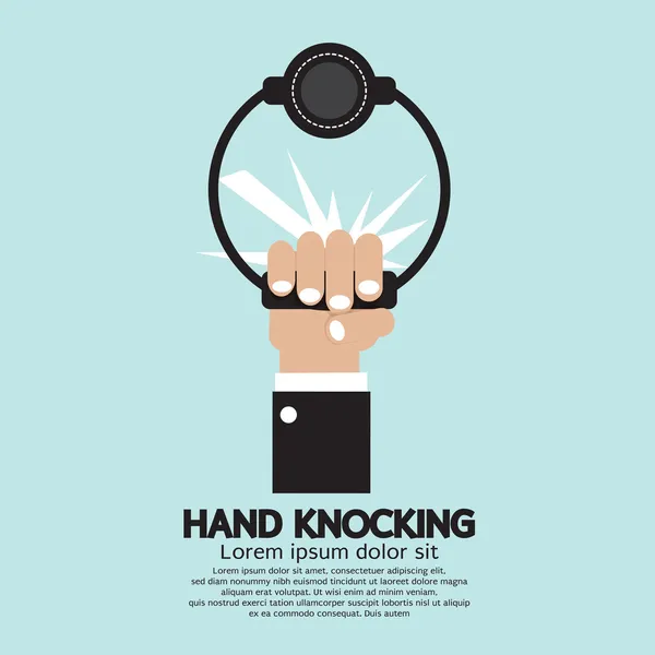 Hand knocking Vector Illustration — Stock Vector
