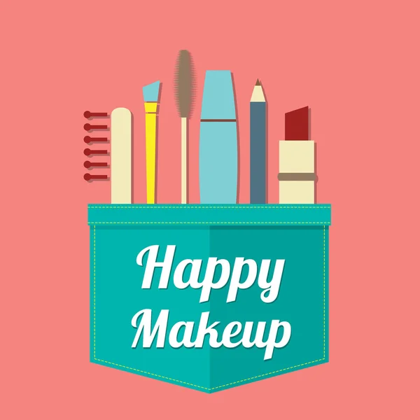 Happy Beauty Vector Illustration — Stock Vector