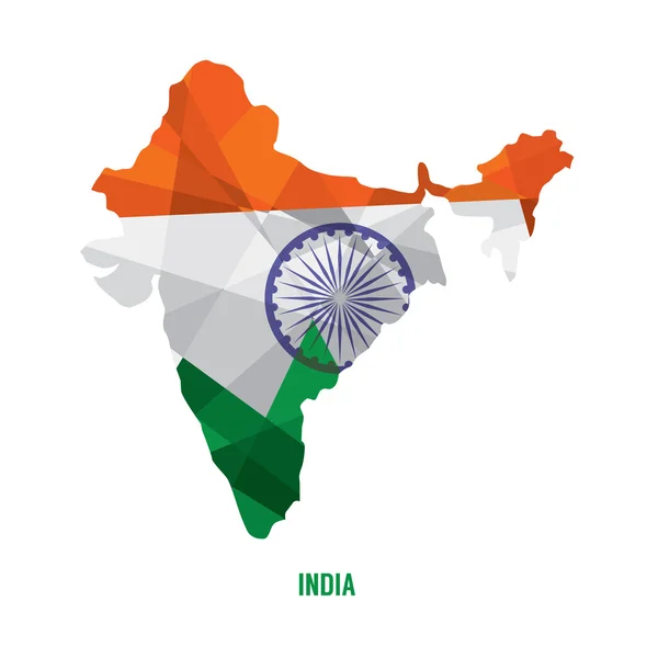 Map of India Vector Illustration — Stock Vector