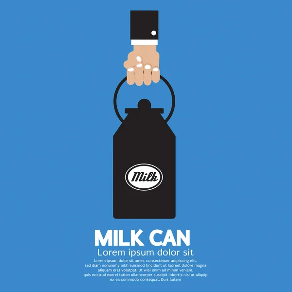 Melk kunt vector illustratie — Stockvector