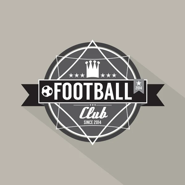 Fotboll eller fotboll club etikett — Stock vektor