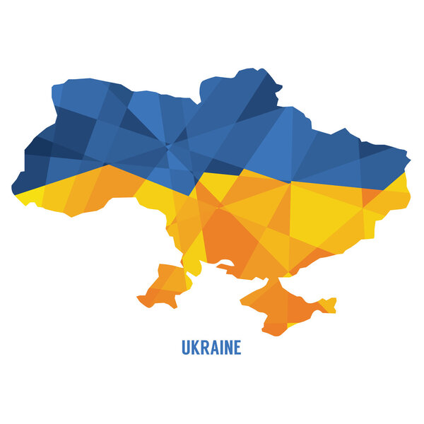 Map of Ukraine Vector Illustration