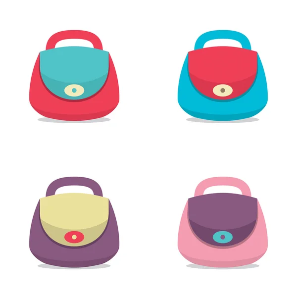 Mujer Bags Vector Ilustración — Archivo Imágenes Vectoriales