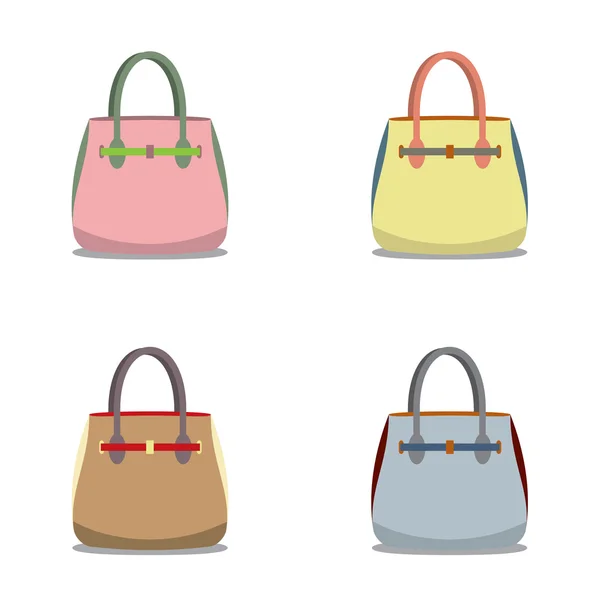 Mujer Bags Vector Ilustración — Archivo Imágenes Vectoriales