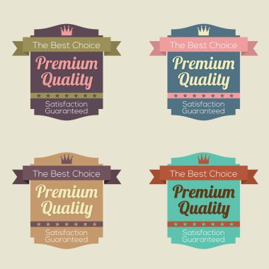 retro vintage etiket kümesi