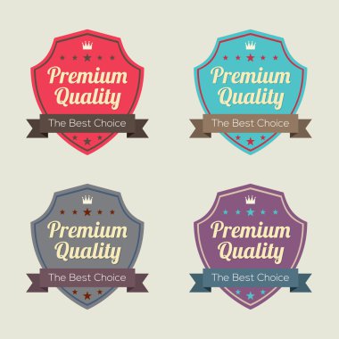 retro vintage etiket kümesi