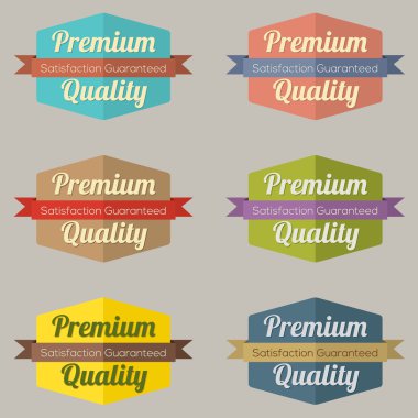 retro vintage etiket kümesi