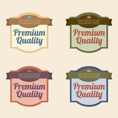 retro vintage etiket kümesi