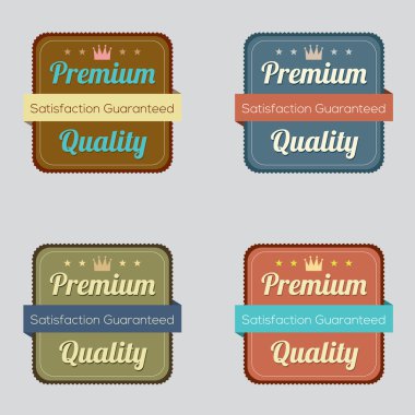 retro vintage etiket kümesi