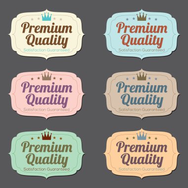 retro vintage etiket kümesi