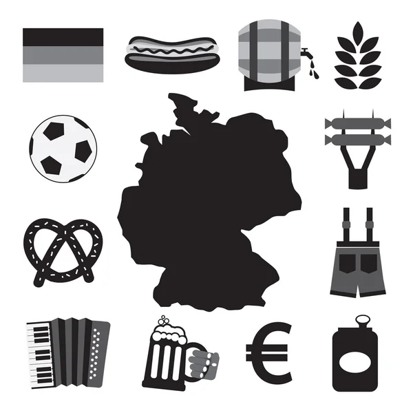 Γερμανία εικόνες που εικονογράφηση φορέας — Διανυσματικό Αρχείο