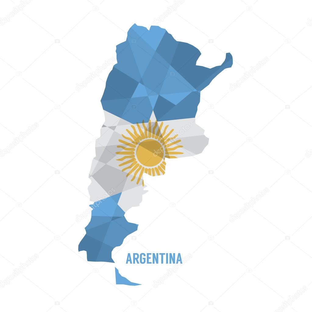 Map of Argentina Vector Illustration