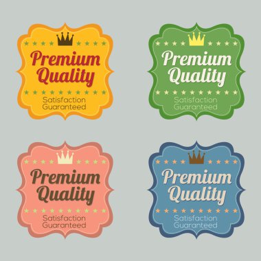 retro vintage rozet kümesi