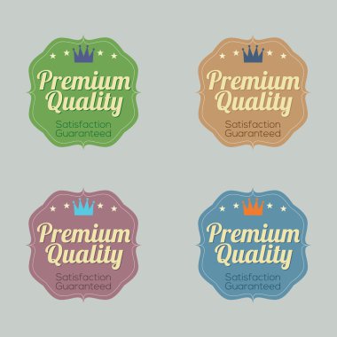 retro vintage rozet kümesi