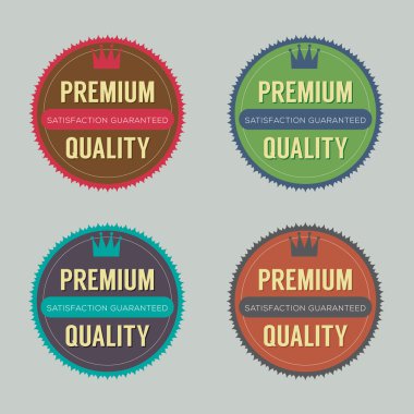 retro vintage rozet kümesi