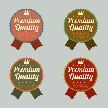 retro vintage rozet kümesi