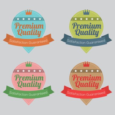 retro vintage rozet kümesi