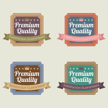 retro vintage rozet kümesi