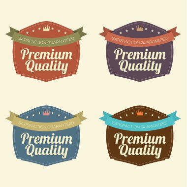 retro vintage rozet kümesi