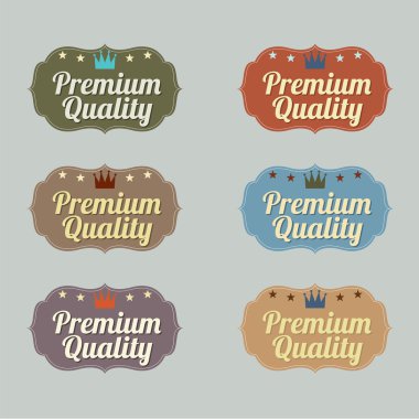 retro vintage rozet kümesi