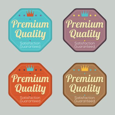 retro vintage rozet kümesi