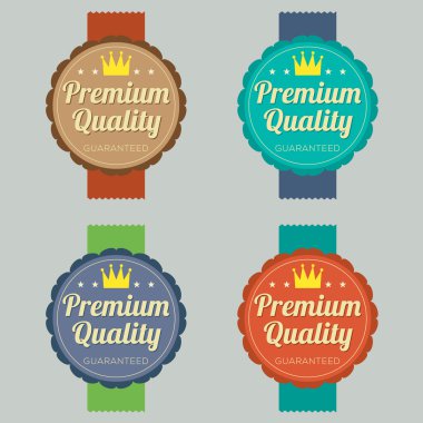 retro vintage rozet kümesi