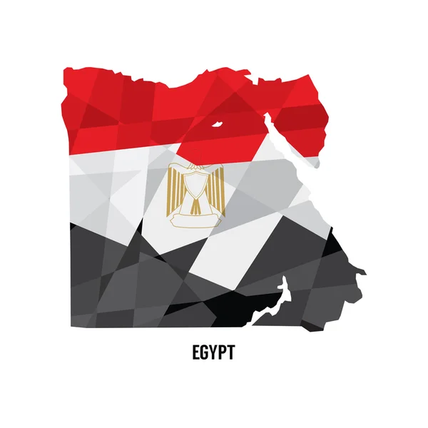 Mapa Egipt ilustracja wektorowa — Wektor stockowy