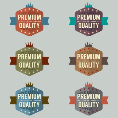 retro vintage rozet kümesi