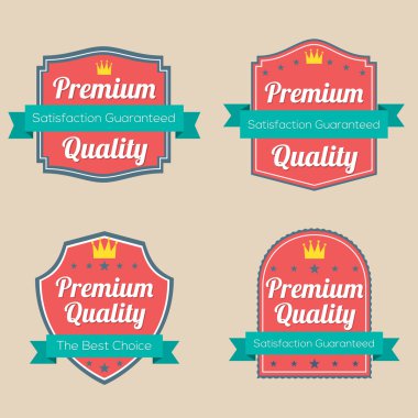 retro vintage rozet kümesi