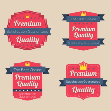 retro vintage rozet kümesi