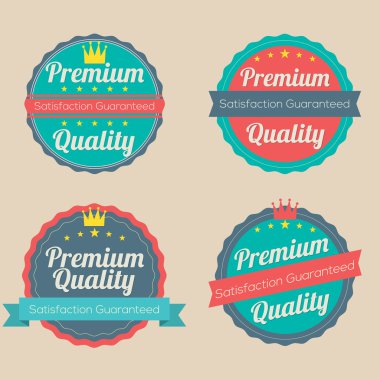 retro vintage rozet kümesi