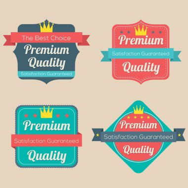 retro vintage rozet kümesi