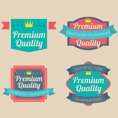 retro vintage rozet kümesi