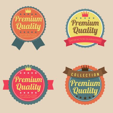 retro vintage rozet kümesi