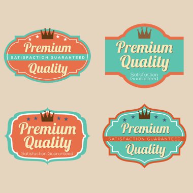 retro vintage rozet kümesi