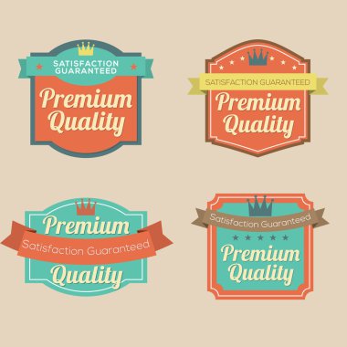 retro vintage rozet kümesi