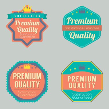 retro vintage rozet kümesi