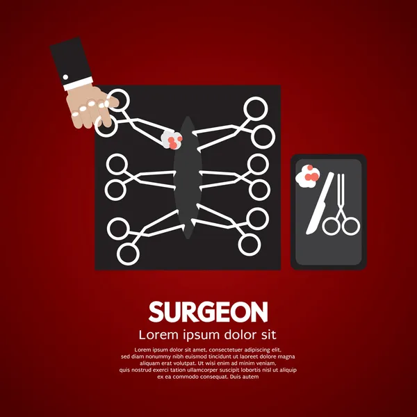Tijeras de incisión para cirujanos Vector Illustration — Vector de stock