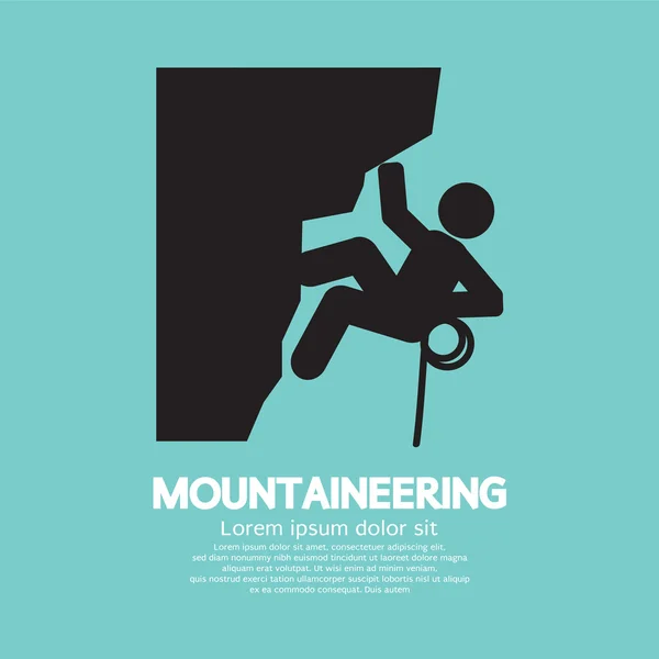 Mountaineering Graphic Symbol Vector Illustration — Stock Vector