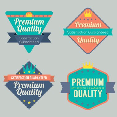 retro vintage rozet kümesi