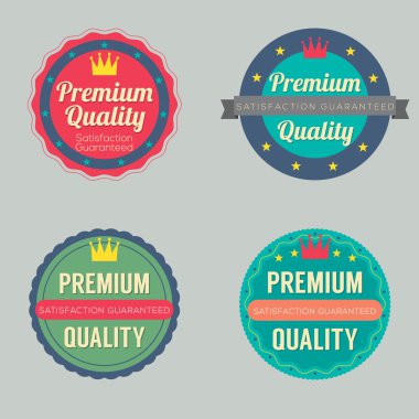 retro vintage rozet kümesi