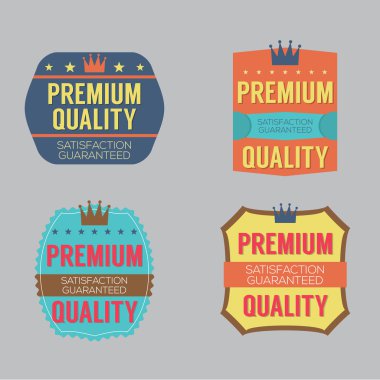 retro vintage rozet kümesi