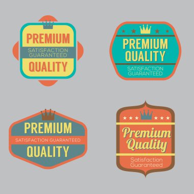 retro vintage rozet kümesi