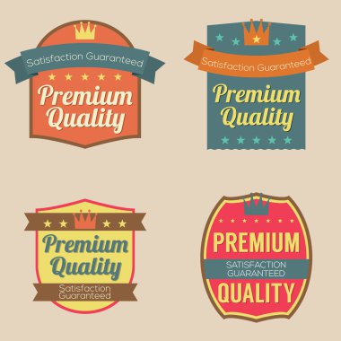 retro vintage rozet kümesi