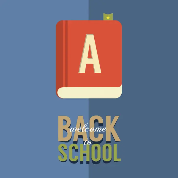 Back to School Concept Vector Illustration — Stock Vector