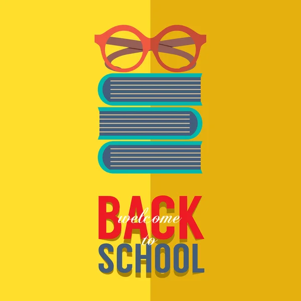 Back to School Concept Vector Illustration — Stock Vector