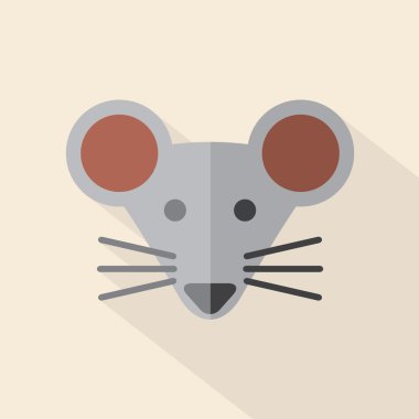 Modern düz tasarım fare simge vektör çizim