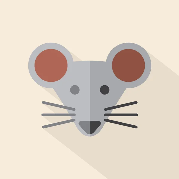 Icono de ratón de diseño plano moderno Ilustración vectorial — Vector de stock