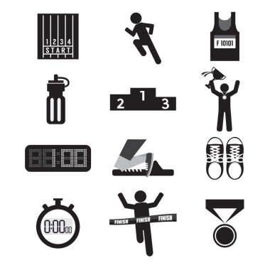 vektör çizim spor Icon set
