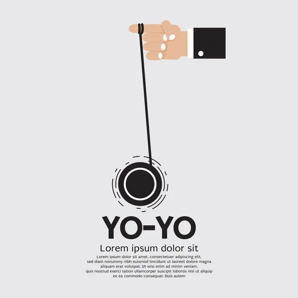 Yo-yo dans la main Illustration vectorielle — Image vectorielle